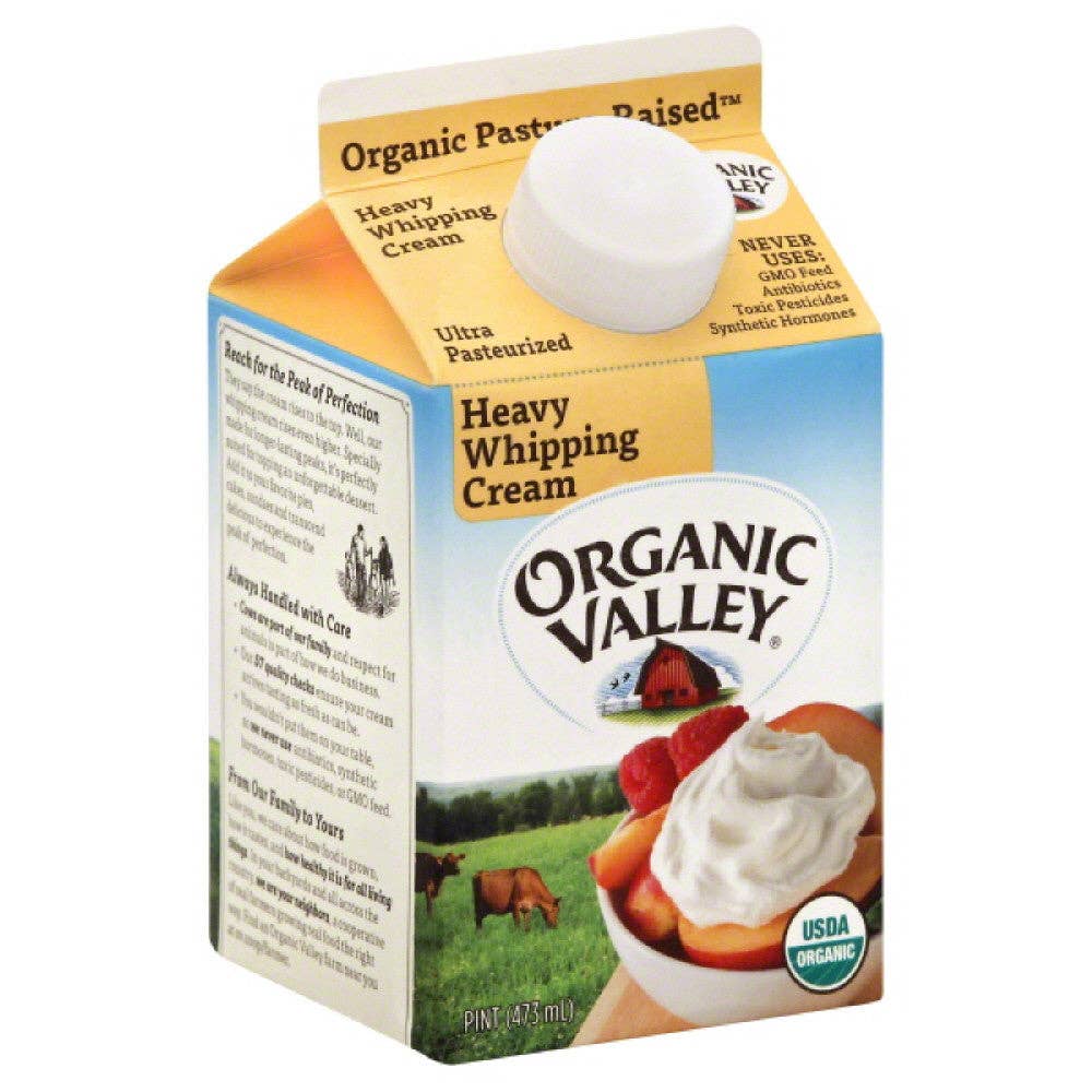 KeHE Distributors, LLC - Vente Barre chocolatée - Crème épaisse biologique Organic Valley, 16 oz0