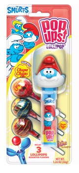 Grandpa Joe's Candy Shop - Wholesale Lollipop - Pop Ups! Smurfs, 1.26oz, 6ct Case1