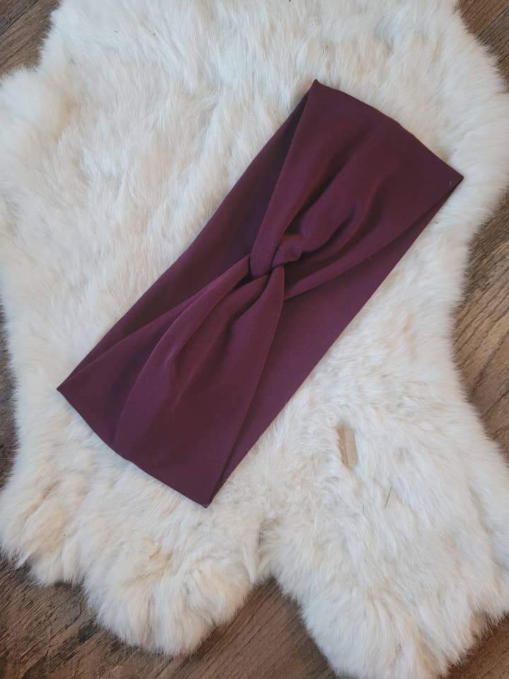 Plum Purple Headband for wholesale by Sew fashionable headbands