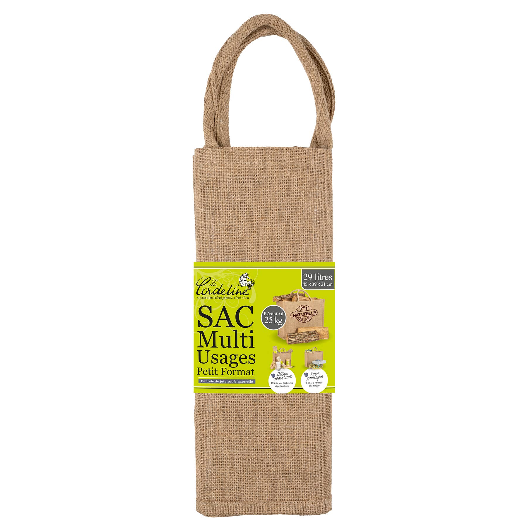 La Cordeline - Wholesale Grocery/Shopping Bag - 29L Reusable Burlap Tote Bag - 3 Colors5