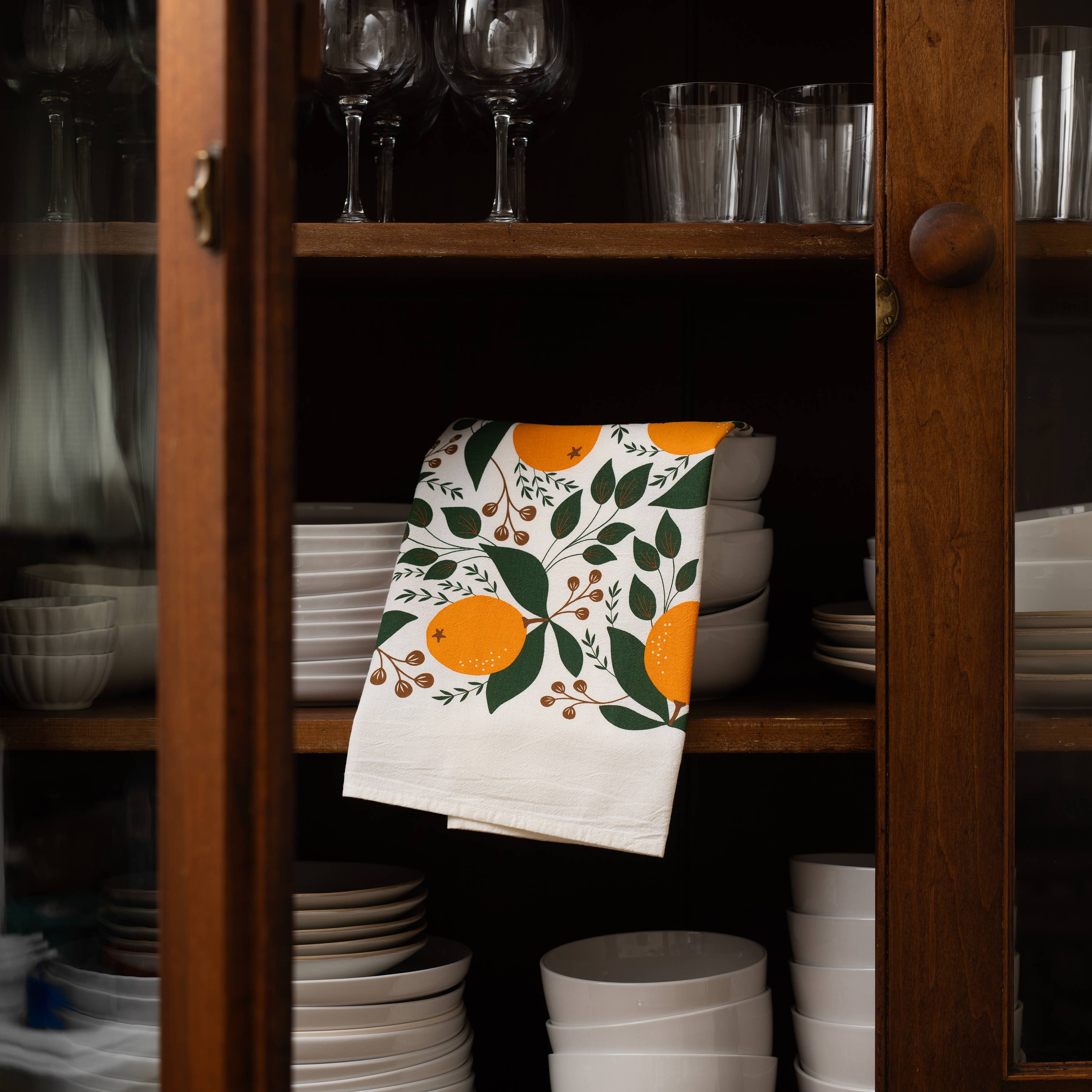 HAZELMADE® Tea Towels + Gifts - Wholesale Tea Towel - Winter Oranges Tea Towel | Kitchen Decor | Holiday3
