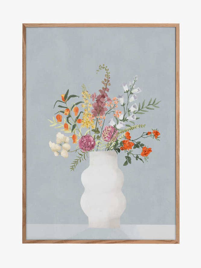 Flores no Vaso, Azul por atacado de Pictufy Wholesale