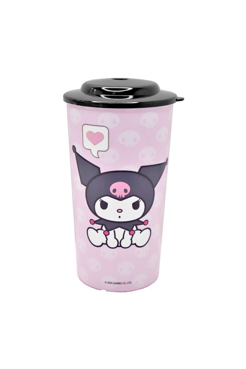 PINEAPPLE Beauty - Wholesale Drinking Glass/Cup - Kids & Baby - UPD KUSP Kuromi 16oz Tumbler Cup w/ Lid and Straw - 6 3