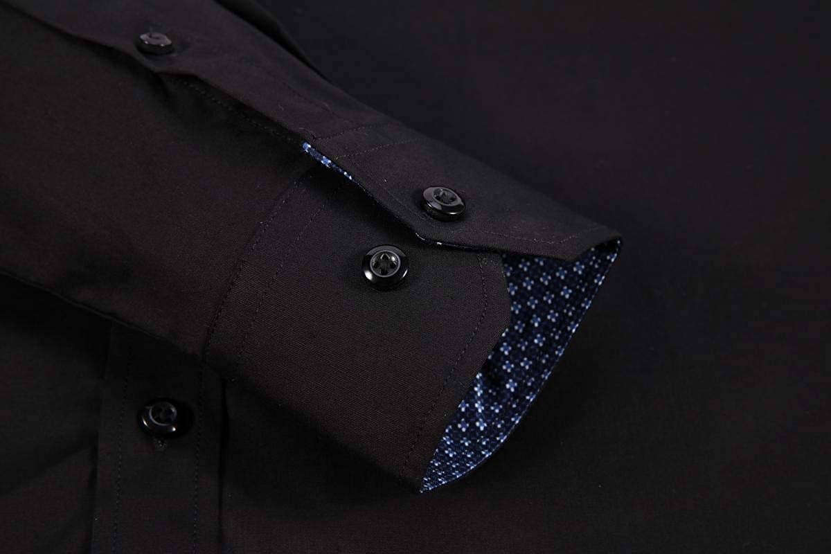 Rodeo Clothing - Wholesale Button Down Shirt - Men's - Mens Dress Shirts Long Sleeve Regular Fit Button Shirts-10035