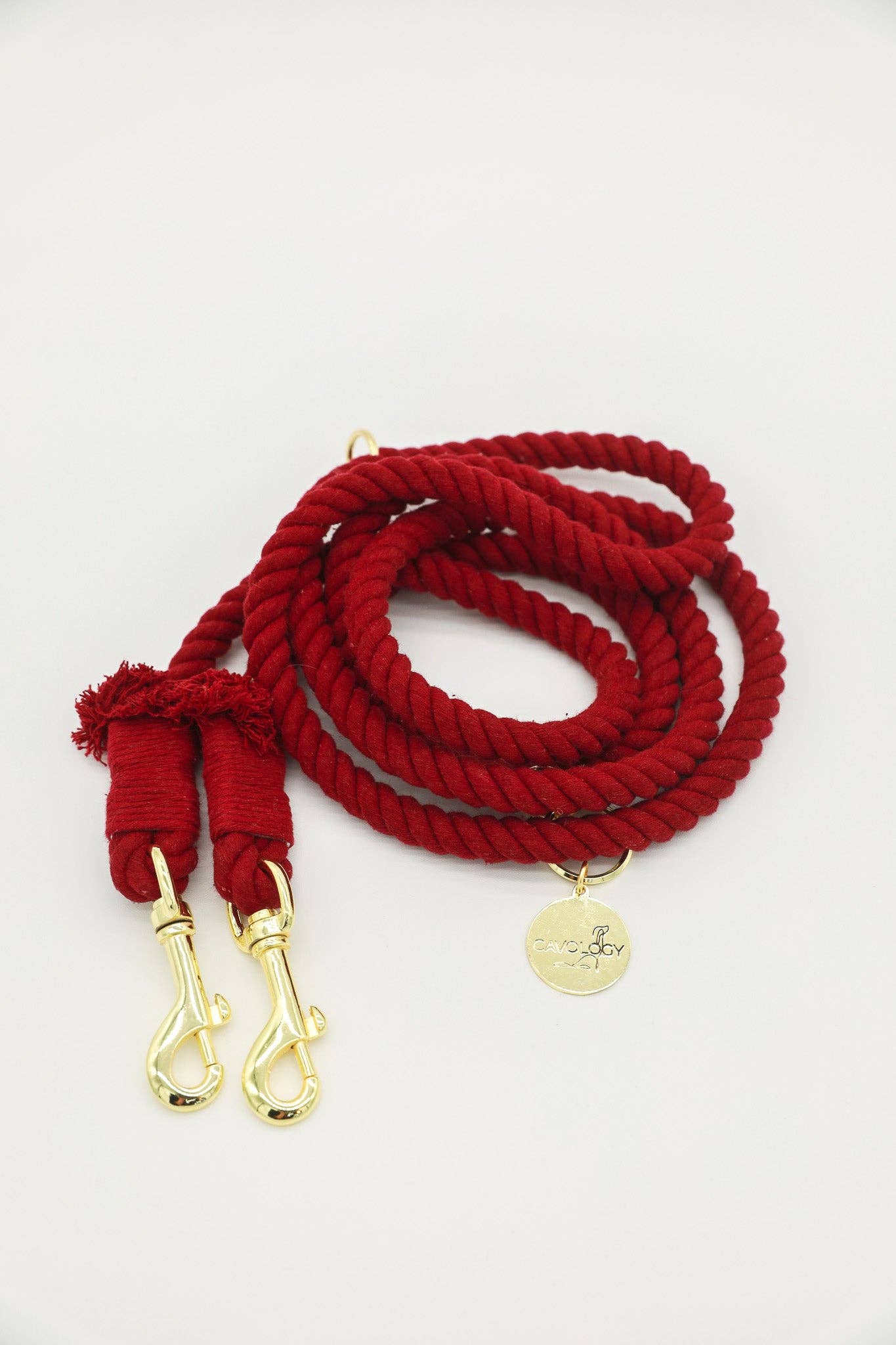 Cavology - Wholesale Pet Leash - Dog - DOG LEASH HANDS FREE ROPE - Red Crimson2