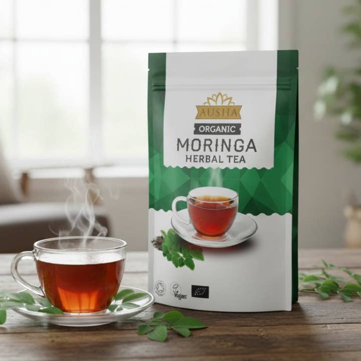 Organic Moringa Tea 100g for wholesale by Ausha