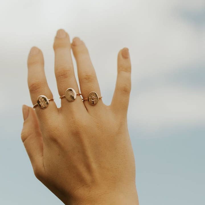Mauve Jewelry Co. - Wholesale Signet Ring - Wildflower Ring