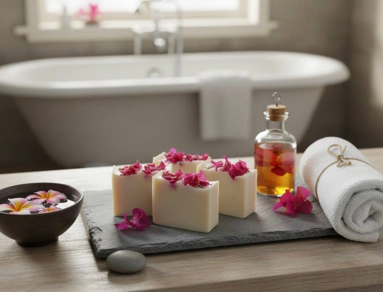 Priscila Leen Arts at Florida Soap Candle - Wholesale Bar Soap - Rose Petals Soap/Bath, flower, local, bar soap, gentle soap 5