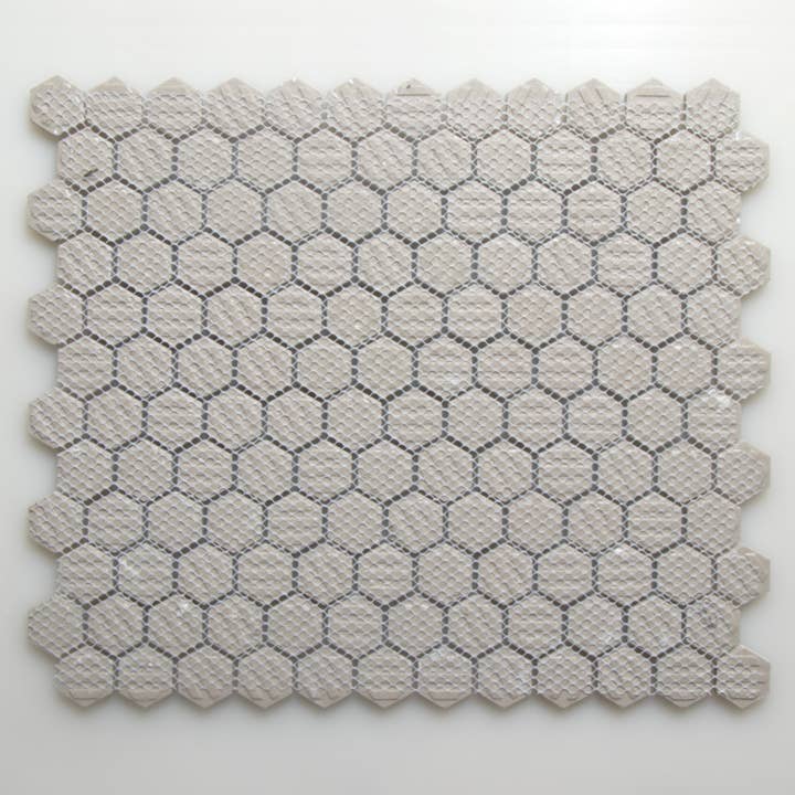 WS Tiles - Wholesale Wall Tile - Retro 1" Hexagon Porcelain Tile, Matte Finished Floor & Wall Tile - 9.19 Square Feet Per Carton - White3