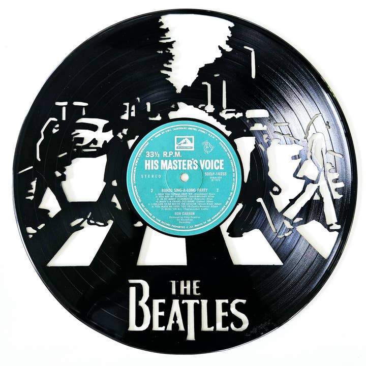 Broken Record - Wholesale Wall Accent - Vinyl Record Art - The Beatles Abbey Rd