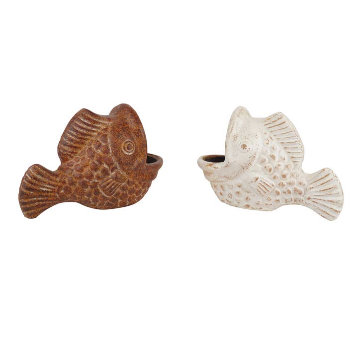 My Amigos Imports - Wholesale Plant Pot - Bonnie the Big Mouth Planter Fish-Garden-Clay-16Wx8Dx11H in.