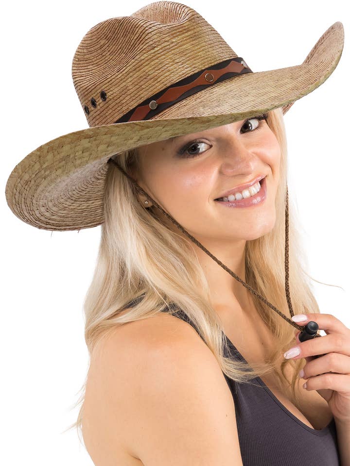 Gaatjes Gus Retro Palmstro Cowboyhoed voor wholesale door Cap Zone