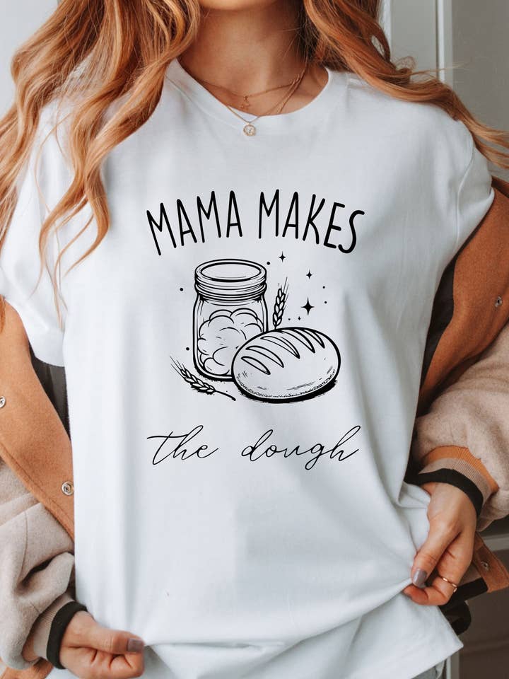 Mama Makes The Dough Graphic Tee for wholesale by Boho Bloom Emporium