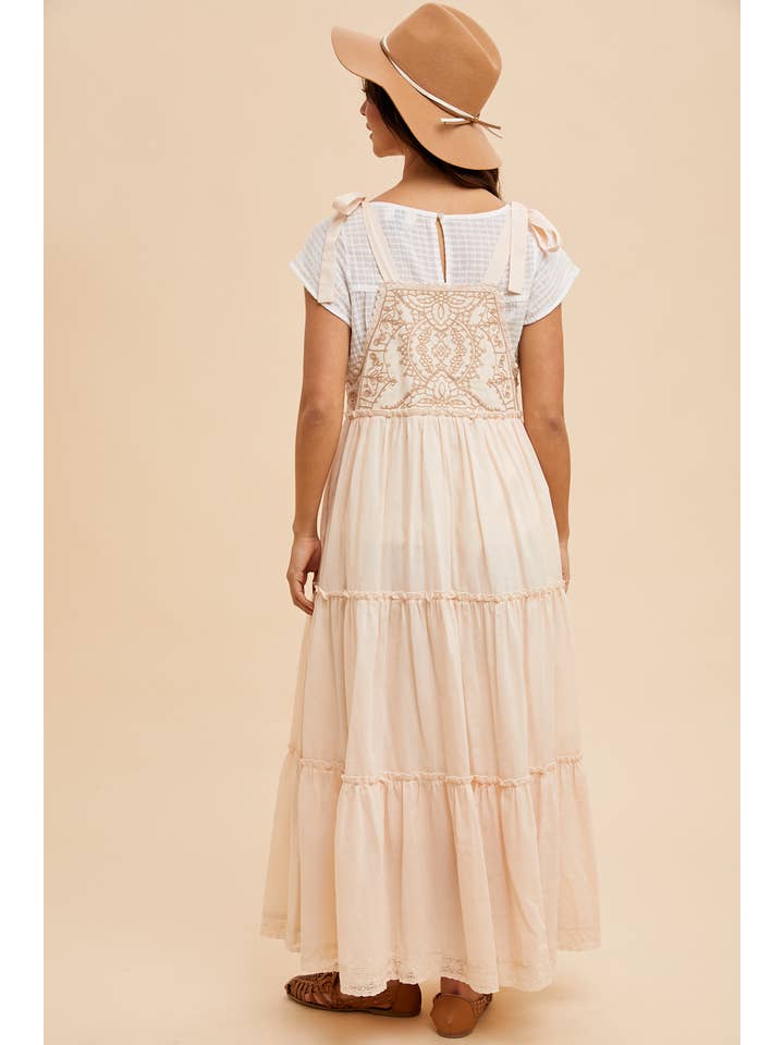 In Loom - Wholesale Dress - Women's - EMBROIDERED APRON DRESS