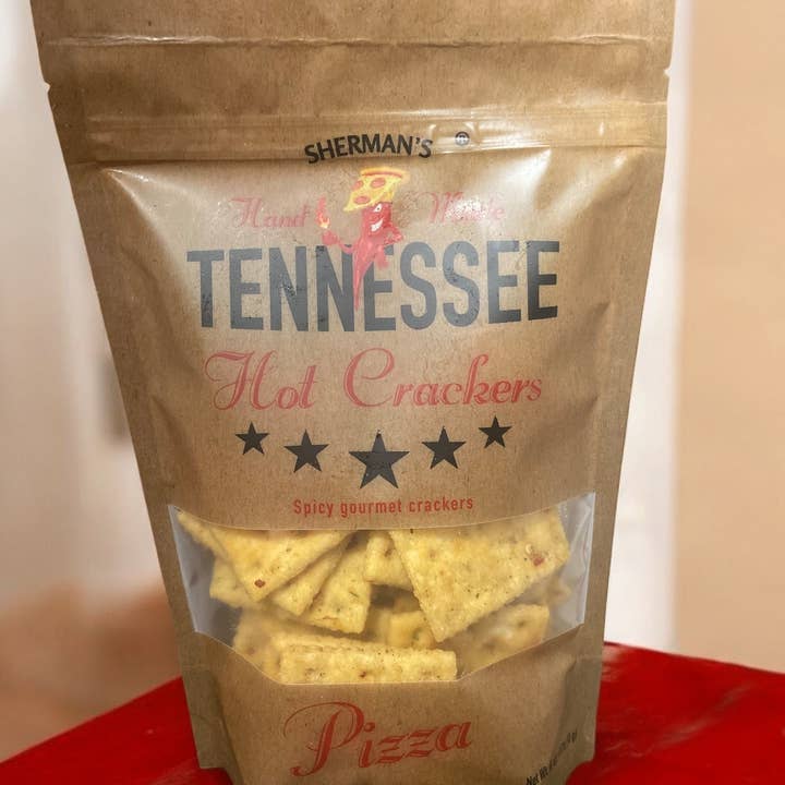 Sherman's Tennessee Hot Crackers - Vendita all'ingrosso Cracker - NUOVO! Sherman Tennessee Hot Crackers, gusto pizza, 30 ct2