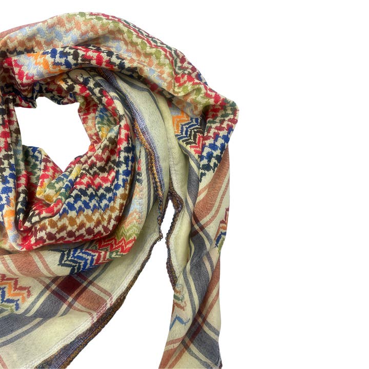 Sitti Social Enterprise - Wholesale Scarf - Women's - Lemon Kuffiyeh Scarf2