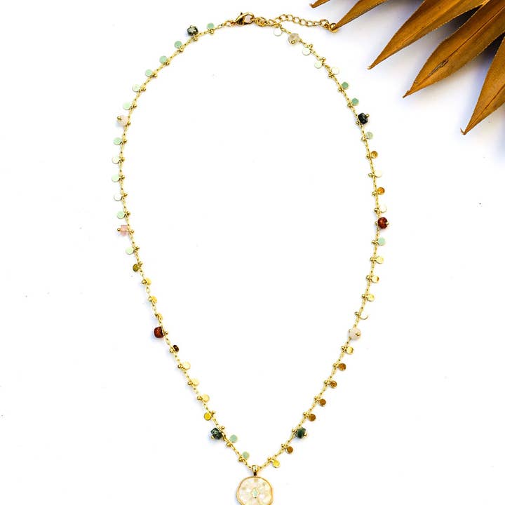 Bali Queen - Wholesale Pendant/Charm Necklace - Hamsa Shine Light Coin Necklace5