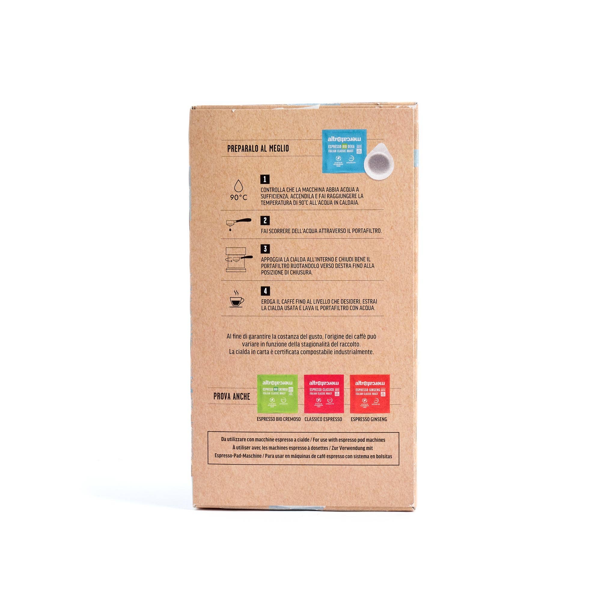 Altromercato – wholesale Instant coffee/espresso – Deka Espresso Coffee - Organic - 18 pods - 126 g3