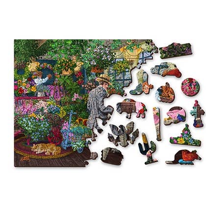 HQ Kites & Designs - Wholesale Puzzle - Adult - Wooden City Puzzle -The Florist's, Large4