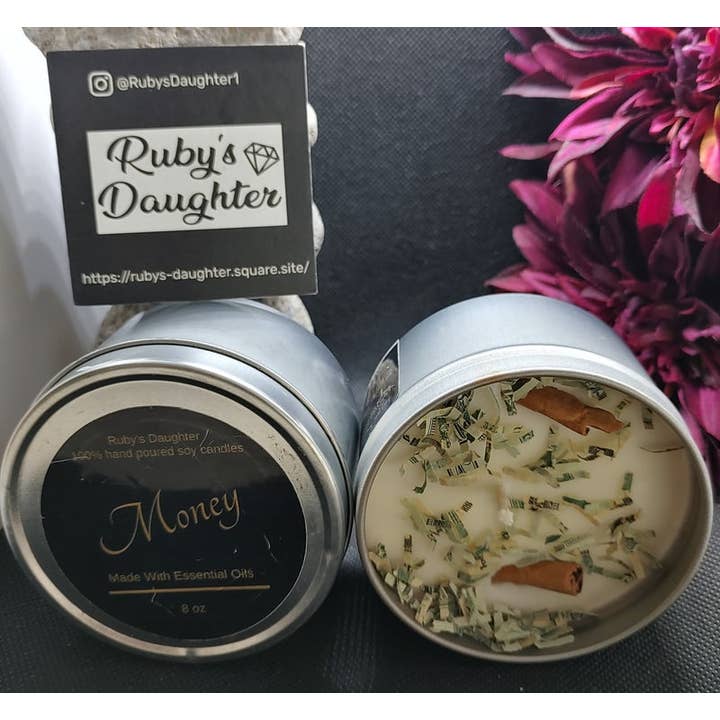 Bougie argent pour la vente par Ruby’s Daughter