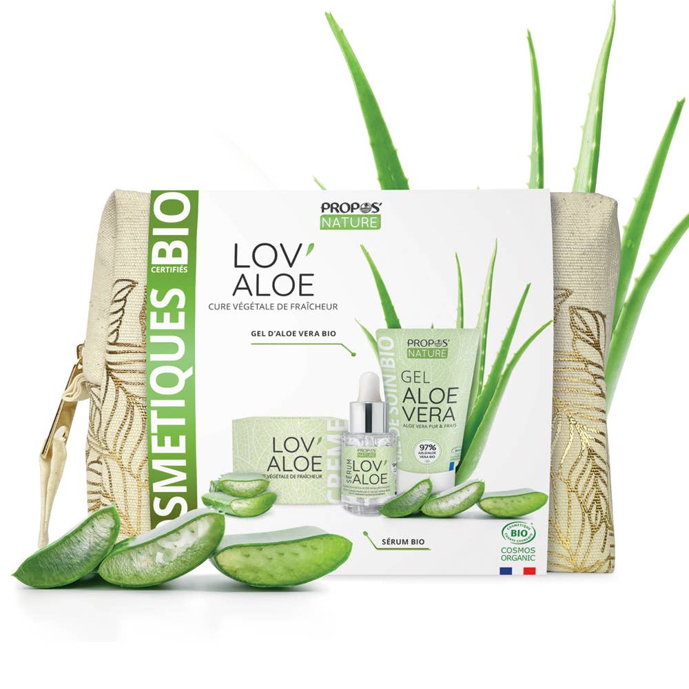 Propos'Nature - Wholesale Facial Care Set/Kit - Lov'Aloe Kit - 3 Organic Aloe Vera Treatments - Gift7