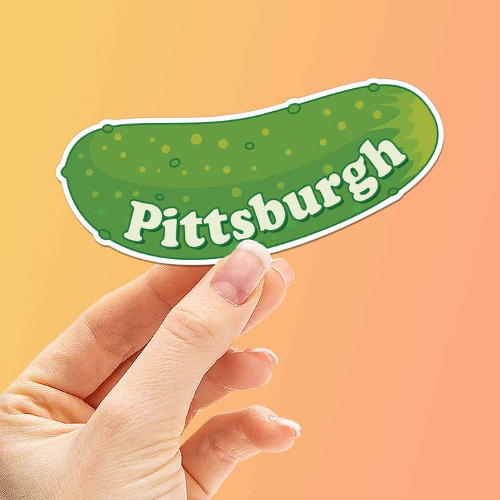 Pickle Pittsburgh Sticker - PGH Pennsylvania Decal for wholesale by Sentinel Supply