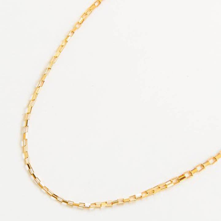 Admiral Row - Wholesale Link & Chain Necklace - 14k Gold Filled Bar Chain Necklace - Everyday Jewelry