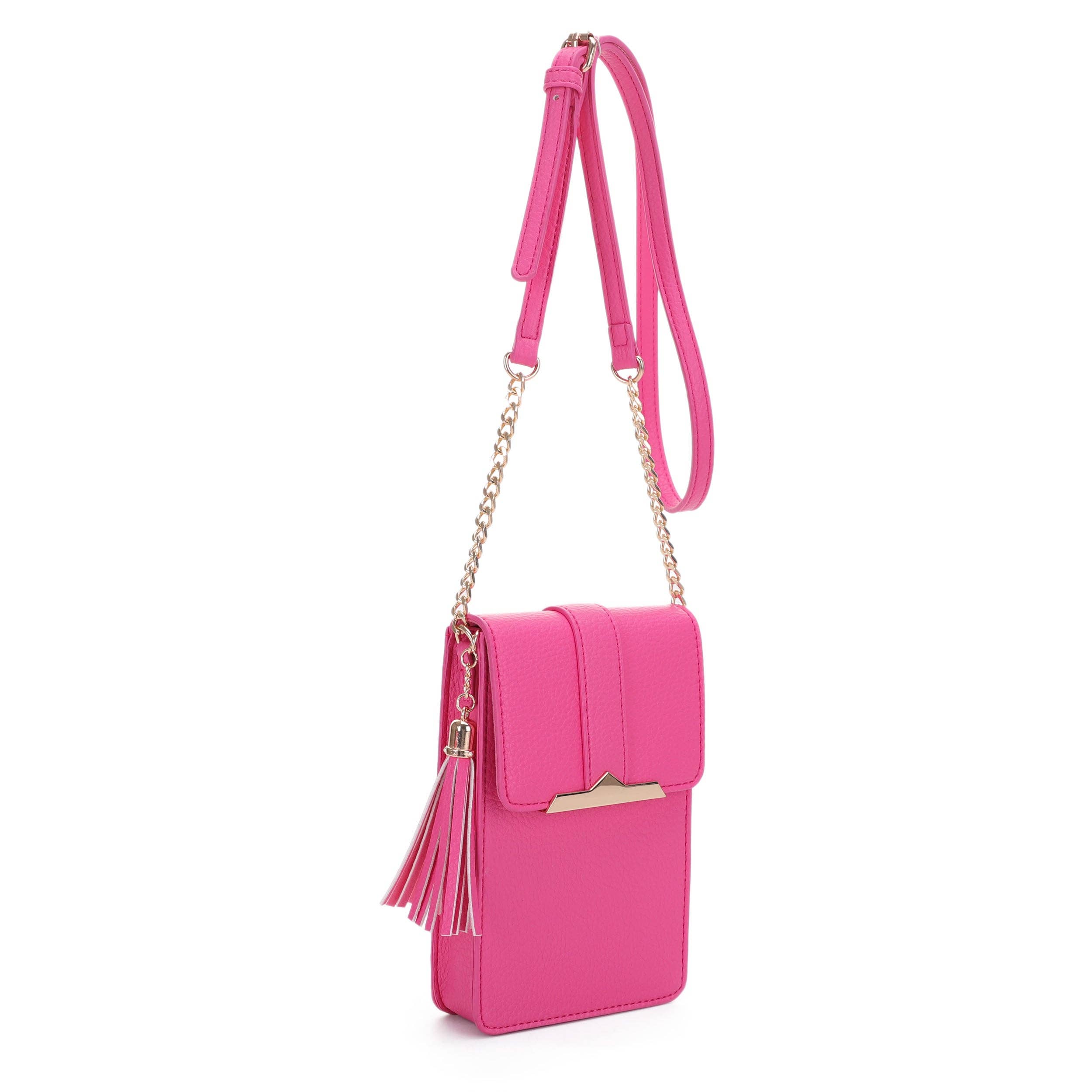 Isabelle Handbags - Vendita all'ingrosso Borsa a tracolla - Donna - FC20568 Borsa a Tracolla Porta Telefono con Ferramenta in Metallo Dorato1