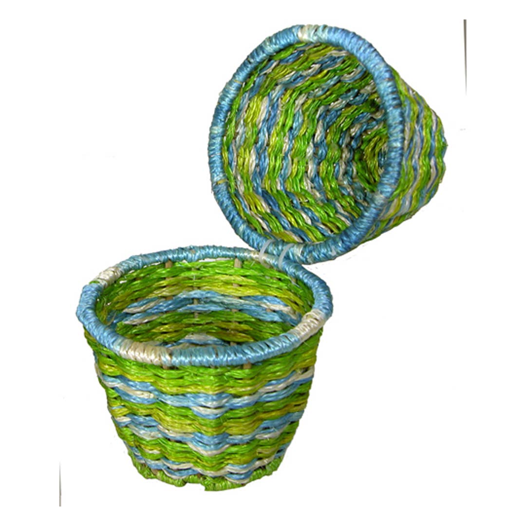 One World Projects – wholesale Basket – Abaca Egg Baskets - Set of 20