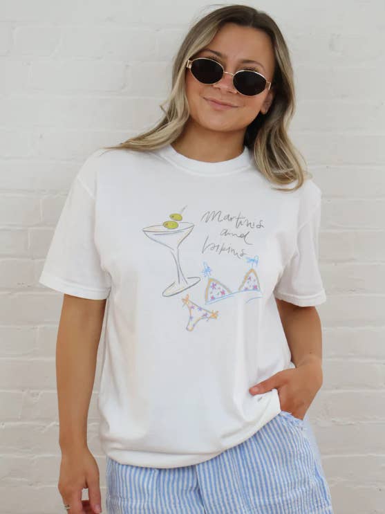 Sunday Violets - Vendita all'ingrosso Maglietta serigrafata - Donna - T-shirt Martinis & Bikinis Premium2