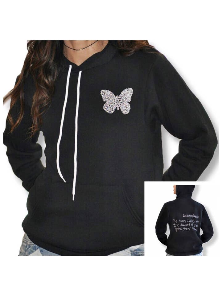 Project 360 - Venta al por mayor Sudadera con capucha - Mujer - CHLA: efecto mariposa - Jersey Icon (unisex)