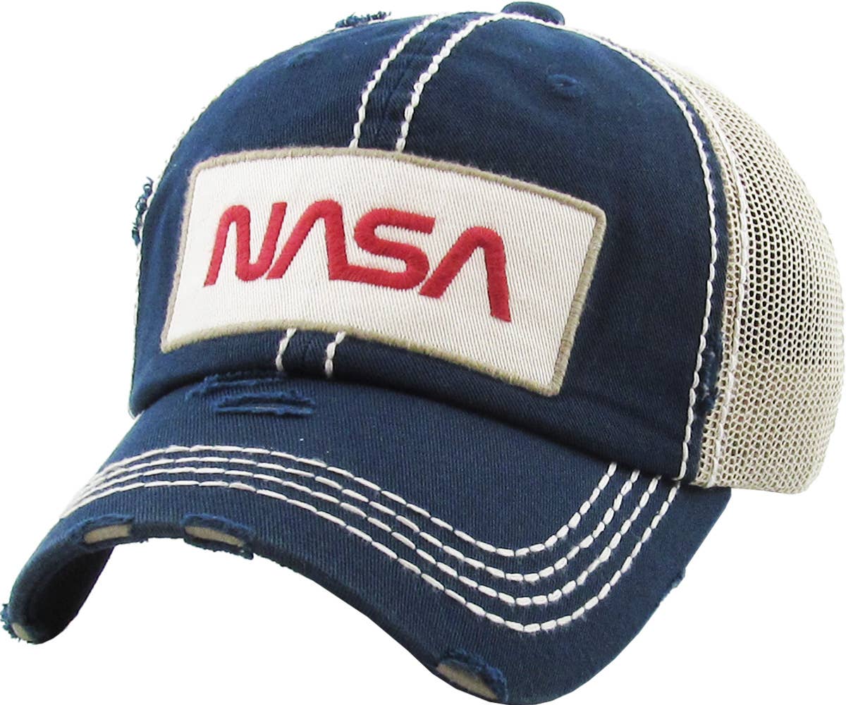 KBETHOS - Vente Casquette trucker – homme - Dos en maille vintage de la Nasa8