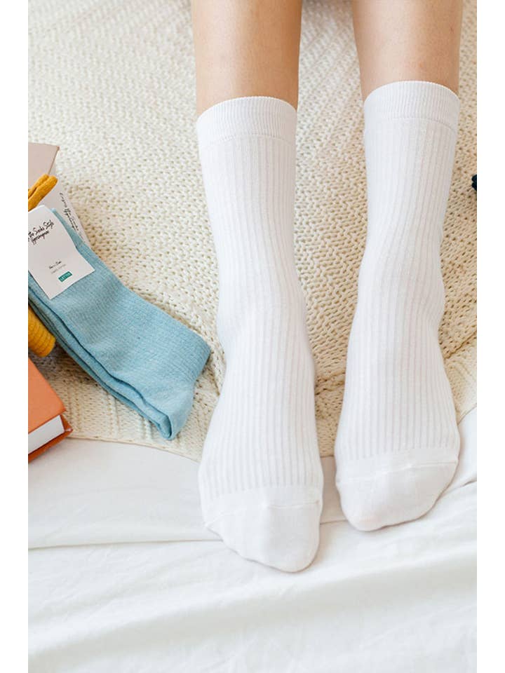 7DAYSSOCKS - Venta al por mayor Calcetines - Mujer - Calcetines con pliegues altos y cuello redondo para mujer11