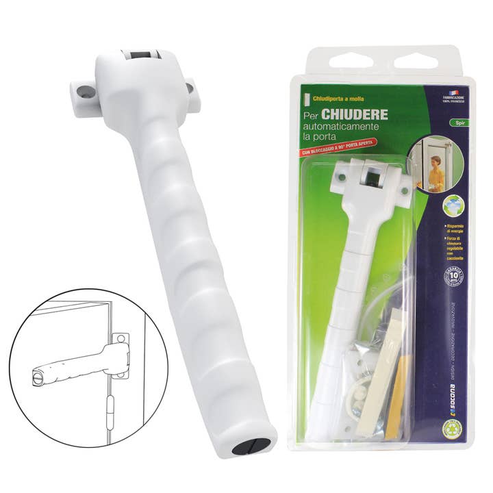 Spir Witte Deurdranger All+Moll.int BL 1 Stuks voor wholesale door Idea Casa