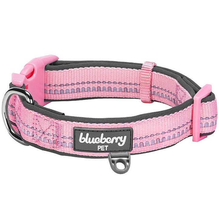 Blueberry Pet - Wholesale Pet Collar - Dog - 3M Reflective Soft Neoprene Padded Safety Dog Collar