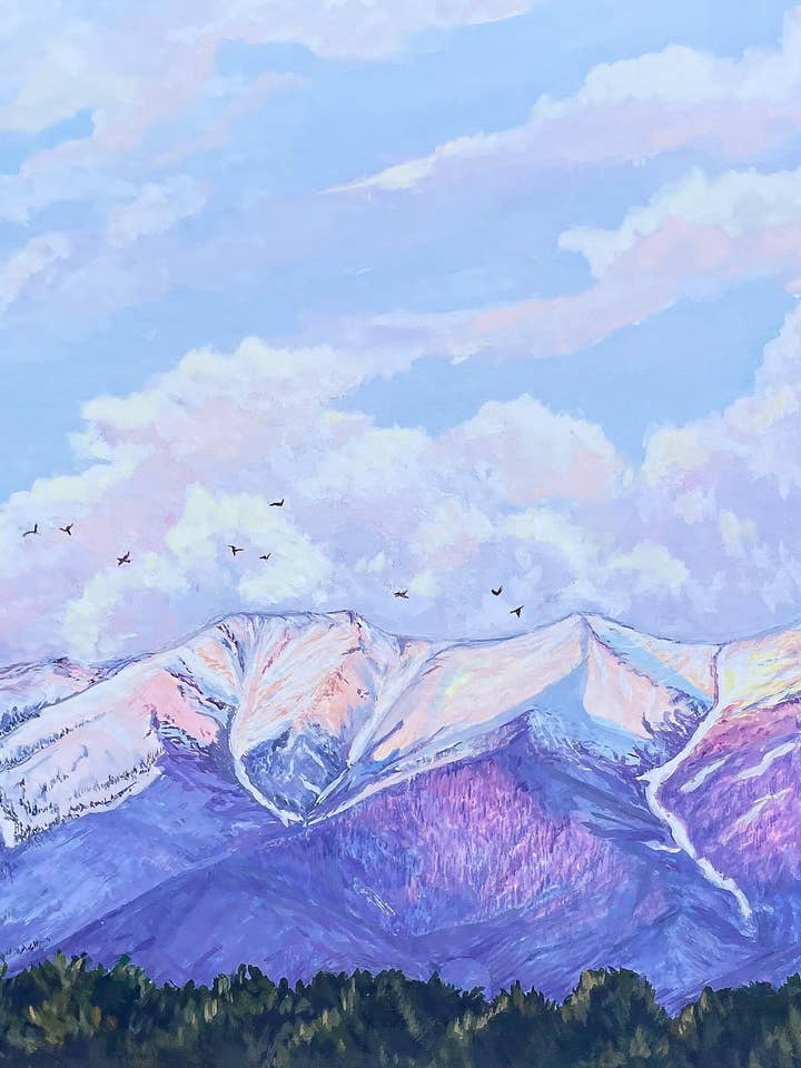 Alpenglow Print for wholesale by Lilly Carr Art