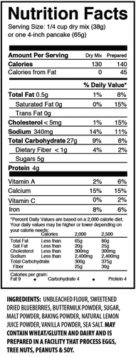 The Invisible Chef - Wholesale Pancake Mix - Lemon Blueberry Pancake & Waffle Mix - 16 oz4