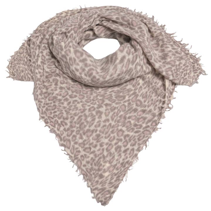 Sciarpa in cashmere Leo-cs in taupe per la vendita all'ingrosso da parte di cute stuff GmbH