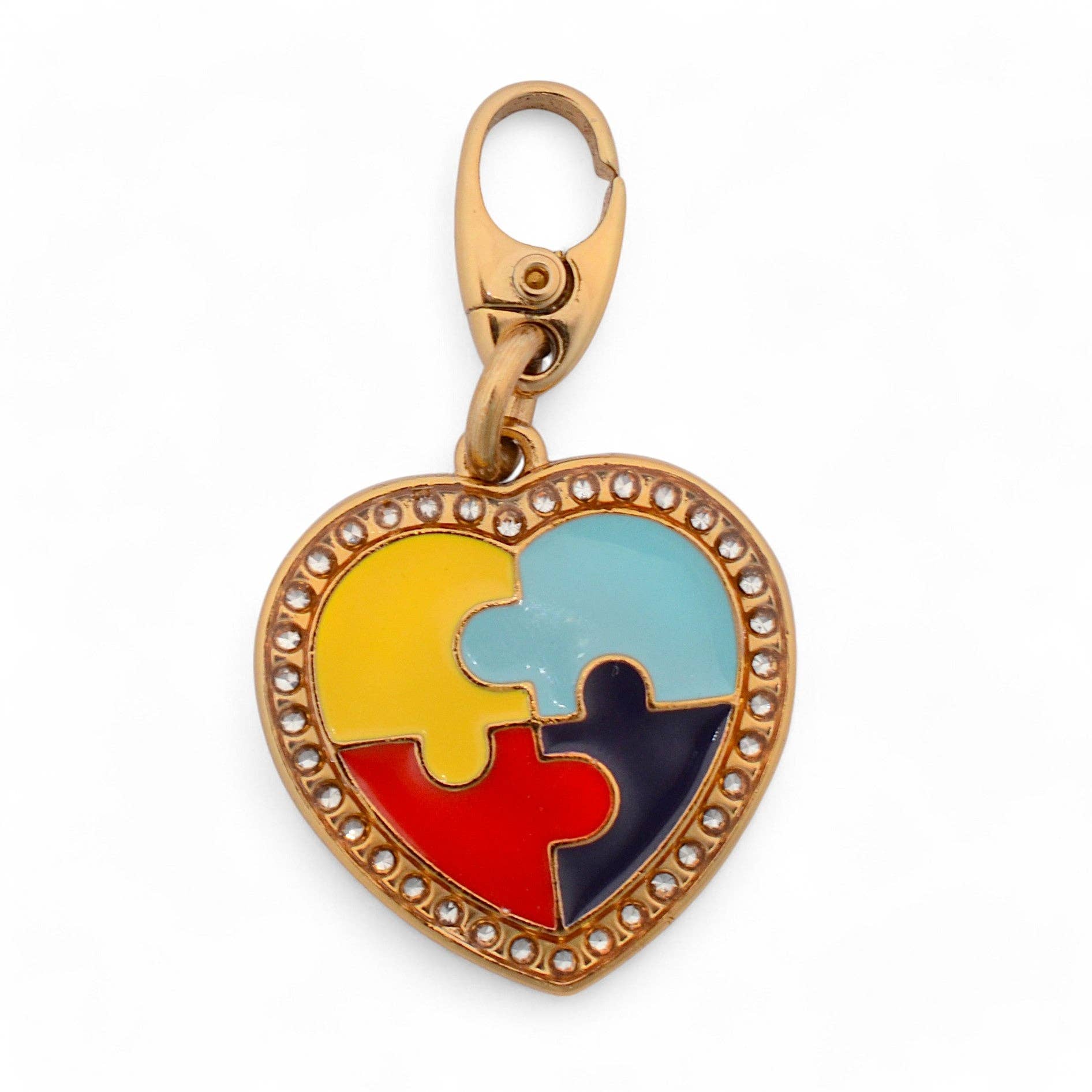 Luck & Zodiac - Wholesale Individual Charm/Pendant - Autism Awareness Heart Charm0
