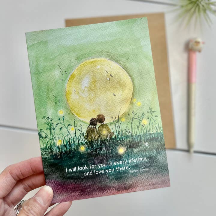 Je t'aimerai toujours : Carte de vœux d'amour sentimentale pour la vente par Moments Have You Cards