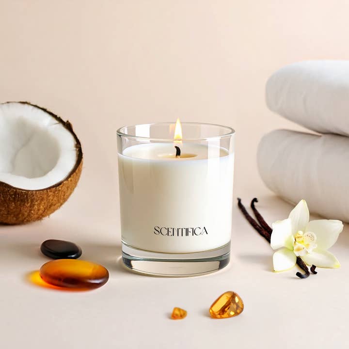 Scentifica - Wholesale Jar/Filled Candle - Vanilla + Musk Soy Candle1