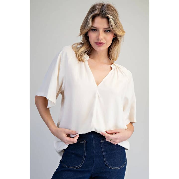 Blouse délavée minérale pour la vente par STYLE USA