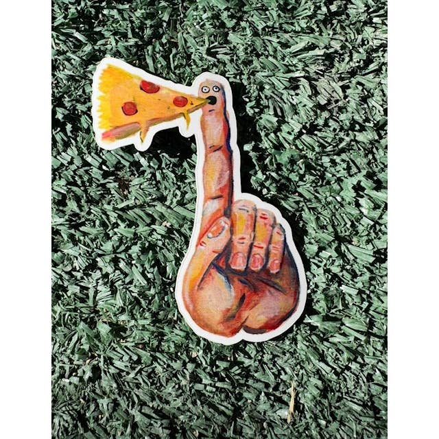 Pizza fingie sticker for wholesale by VERYUSUAL