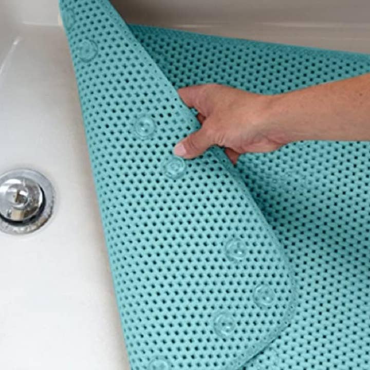 DRINKPOD LLC – wholesale Bath mat – Deluxe Bathtub Mat Non Slip, Soft Foam Bath Mats for Bathroom Tub, Bathtub Mat with Drain Holes, Suction Cups- 36” X 17”