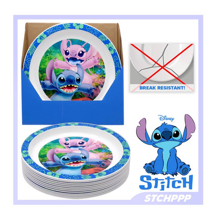 UPD STCHPPP Disney Stitch 8 inch Plate - 12 pcs and other Purchase Wholesale mending plates. Free Returns & Net 60 Terms on Faire trending on Faire.