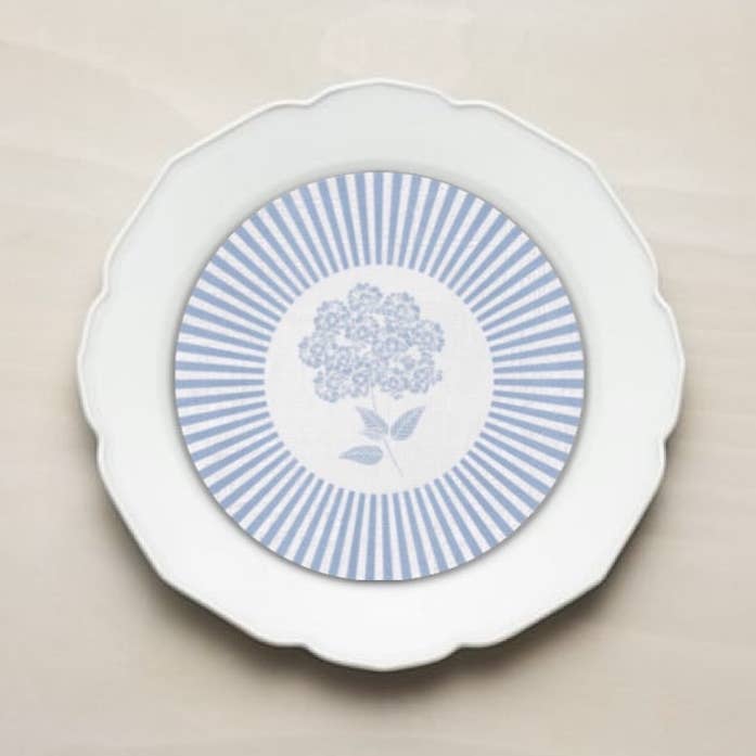 Hydrangea Plate Accent for wholesale by Altoonastore