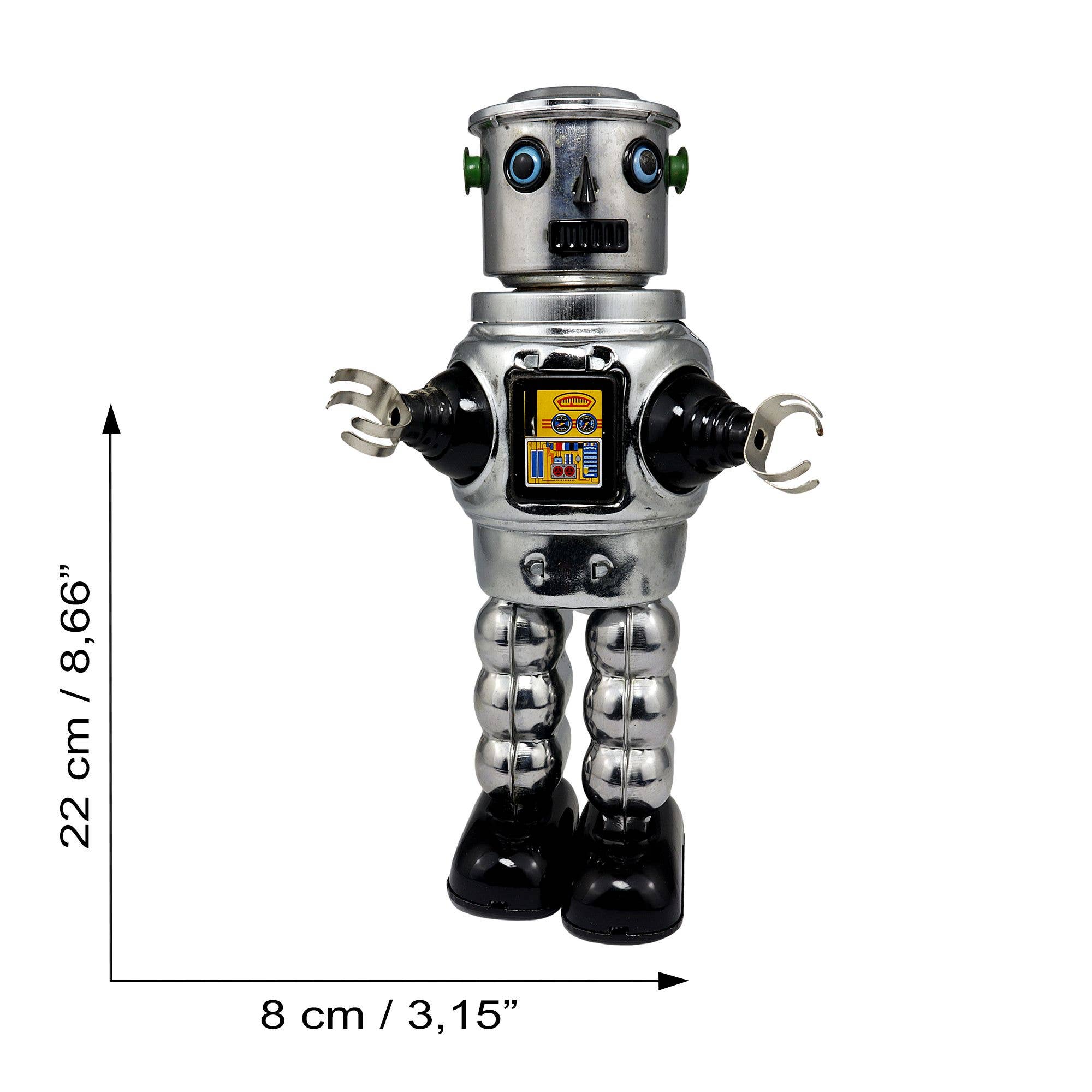 Tribal Trade GmbH - Wholesale Decorative Figurine - Robot Mechanical Roby Robot silver tin robot4