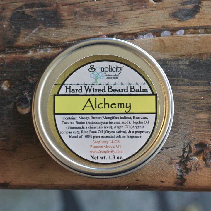 Bálsamo para barba Alchemy Hard Wired para venta al por mayor de Soaplicity