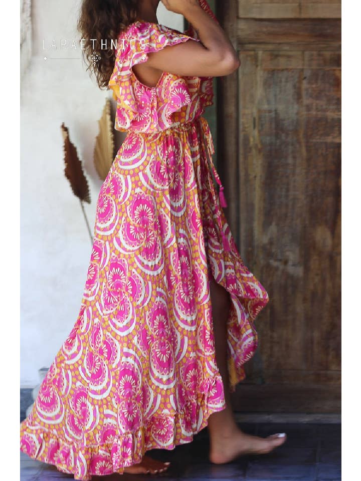 LARA ETHNICS - Wholesale Dress - Women's - LONG DRESS - CHLOE8