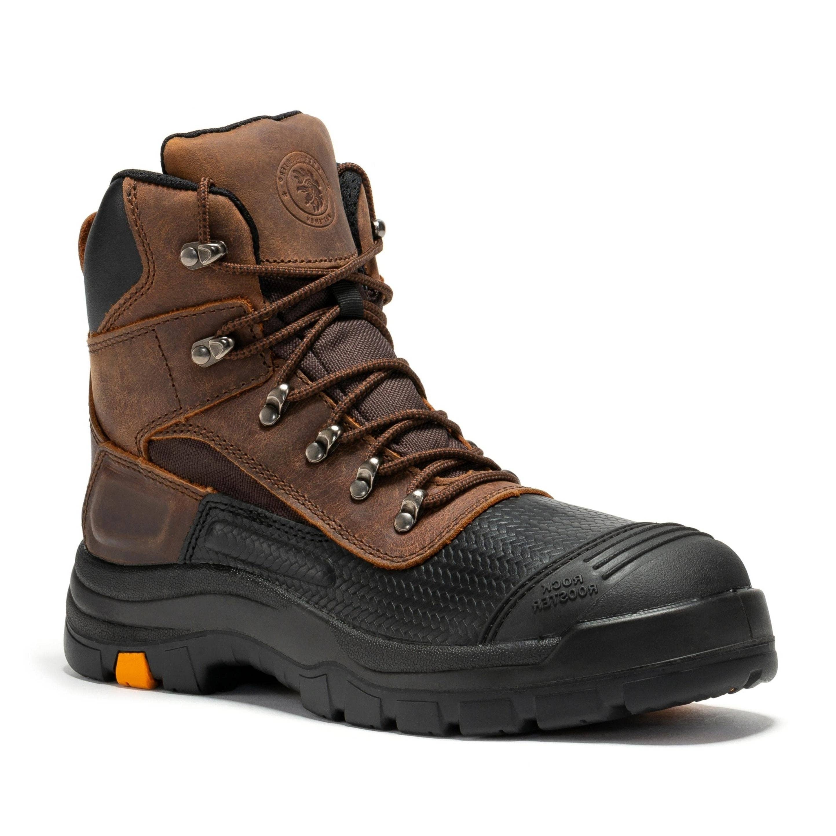 Rock Rooster Footwear - Wholesale Boots - Unisex - ROCKROOSTER Sedona 6 Inch Waterproof Steel Toe Leather Work Boots AK2160